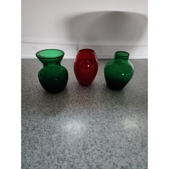 VINTAGE - Dansk Holiday Mini Vases (Set of 3) - Picture 1 of 5